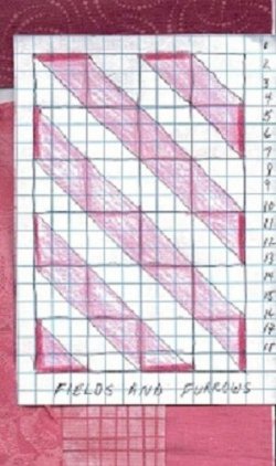 $Log Cabin pink Fields and Furrows Quilt, Plan B2 Dark strip placement chart.jpg