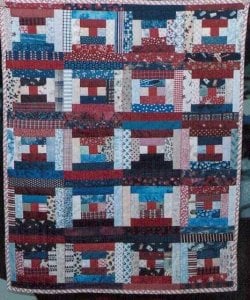 $Tsunami Courthouse Steps Lanterns Scrap Baby Quilt.jpg