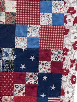 $Double 4-patch, red and white border3, child quilt  03.20.2012.jpg