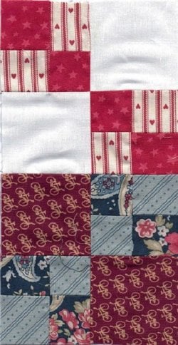 $White red and blue 4-patch childs quilt 03252012.jpg