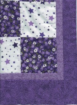 $June Checkerboard quilt, Purple2 Finished border, 6.16.2012.jpg