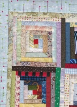 $Log Cabin Star3 With Postage Stamp Border Quilt.jpg