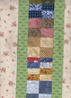 $Log Cabin Star1 Golden and lime Scrap borders.jpg