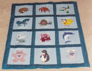 $Aesthetics of ABC Animals Baby quilt, given to sister.jpg