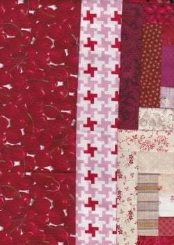 $Cherry cream Furrows Log Cabin8 Quilt, Side Border.jpg