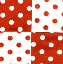 $Orange Dots Checkerboard Quilt Top1.jpg