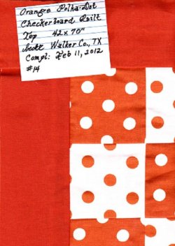 $Orange Dots Checkerboard Quilt Top3.jpg