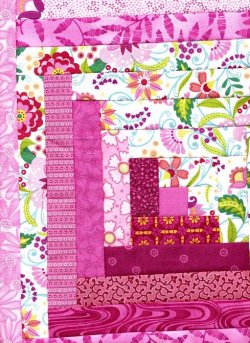 $28 Pink Flowrs of Spring Quilt Even.jpg