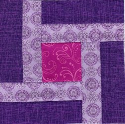 $22 Purple Double strip log quilt22.jpg