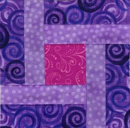 $23 Purple Double strip log quilt.jpg