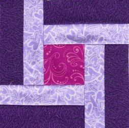 $27 Purple Double strip log quilt27.jpg