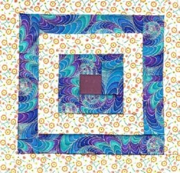 $Mexican Marketplace Log Cabin  Quilt Top 3.jpg