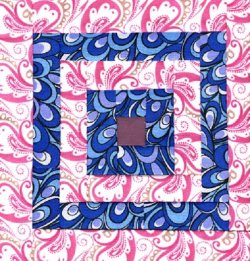 $Mexican Marketplace Log Cabin  Quilt Top 2.jpg