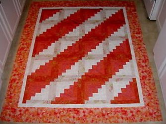 $# Orange Log Cabin Quilt 2.jpg