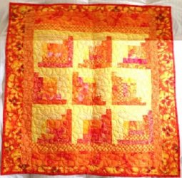 $# Orange Log Cabin Quilt 3.jpg